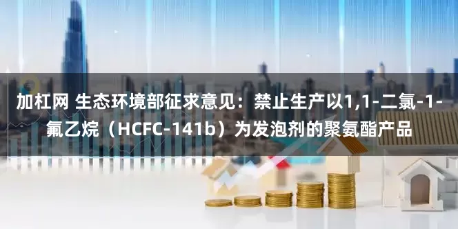 加杠网 生态环境部征求意见：禁止生产以1,1-二氯-1-氟乙烷（HCFC-141b）为发泡剂的聚氨酯产品